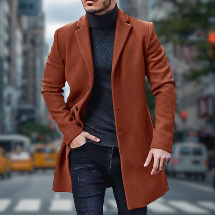 Luca Belloni Trenchcoat | Lange comfortabele mantel voor heren