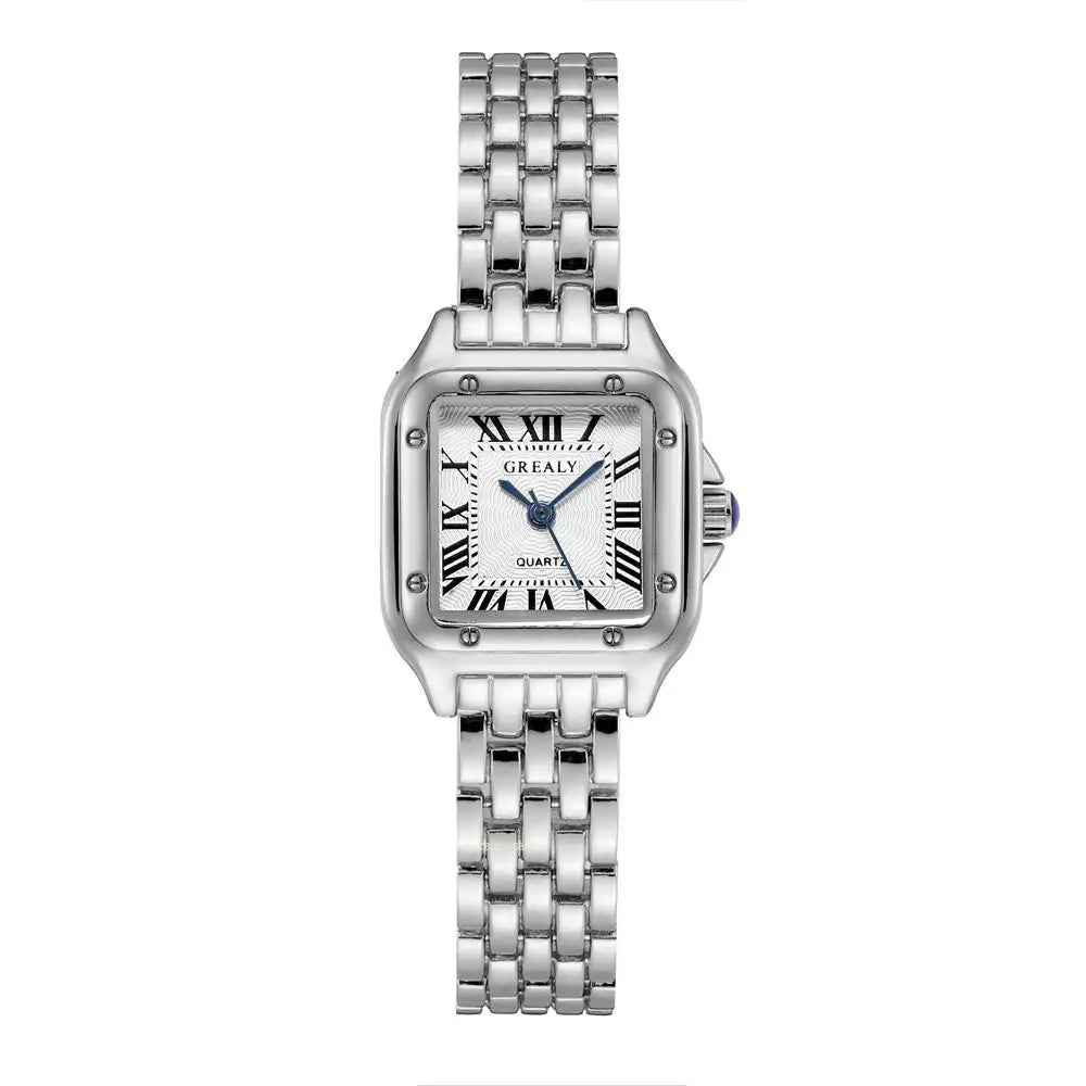 Luxe Merk Horloges Mode Romeinse Diamond-Set Waterdichte Vrouwen Horloge Business Rvs Geen Verkleuring Goud Band Gift Klok