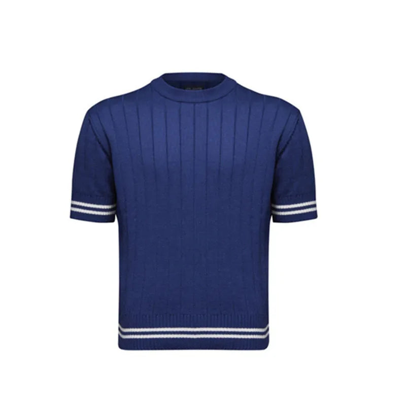 Scalini Merino T-shirt | Italiaans dun gebreid t-shirt voor heren