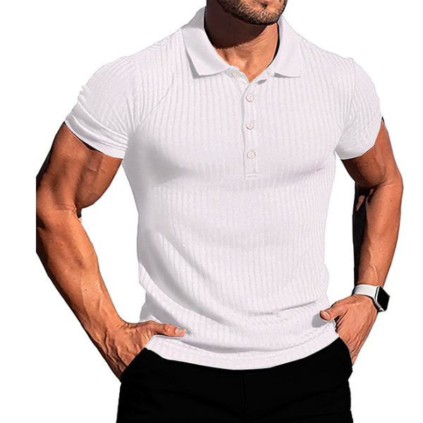 HUGO Polo | Stijlvolle Stretch Slim-fit Fitness polo met korte mouwen en kraag voor mannen