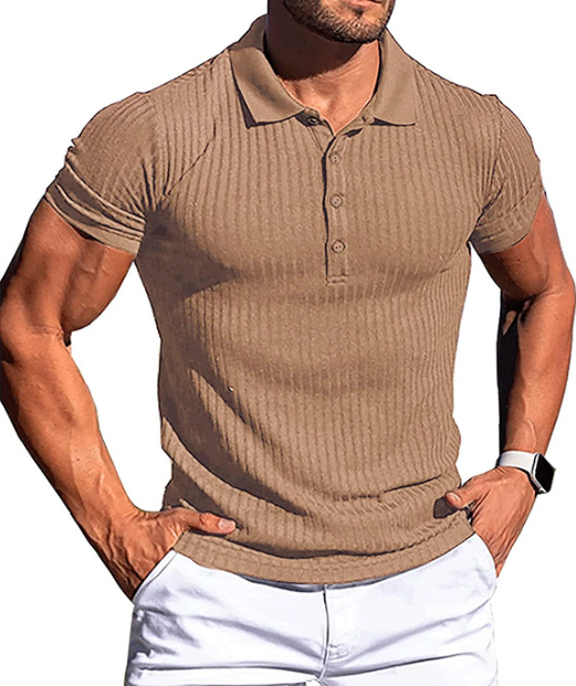 HUGO Polo | Stijlvolle Stretch Slim-fit Fitness polo met korte mouwen en kraag voor mannen